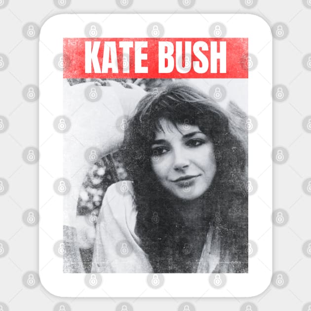 Kate Bush Urban BW Sticker by partikelir.clr